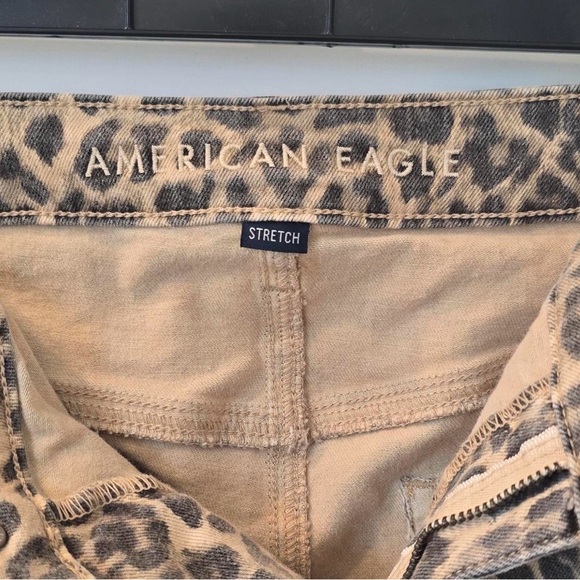 American Eagle Outfitters Leopard Print Jean Shorts - Picture 2 of 5